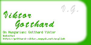 viktor gotthard business card